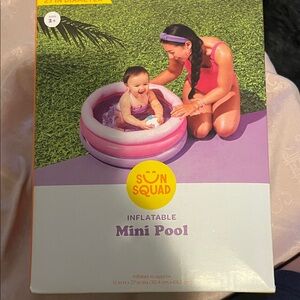 Pink Inflatable Mini Pool